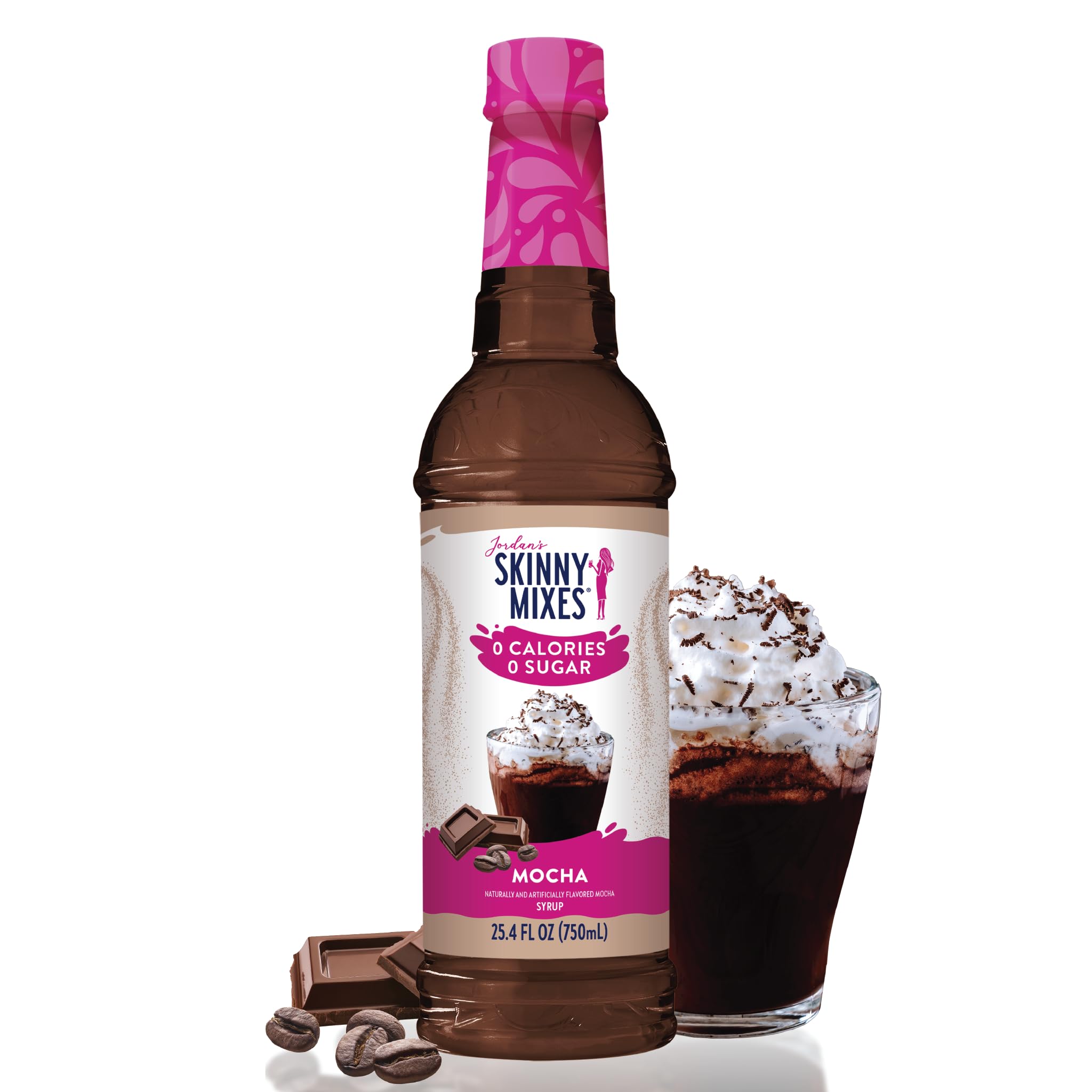 Amazon.com: Jordan's Skinny Mixes Sugar Free Coffee Syrup, Mocha